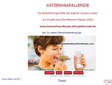 Tablet Screenshot of katzenhaarallergie.allergietherapie.de